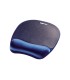 Alfombrilla para raton fellowes con reposamunecas de espuma memory foam azul 230x196x20 mm