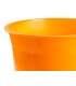 Papelera plastico q connect naranja translucido 13 litros 275x285 mm