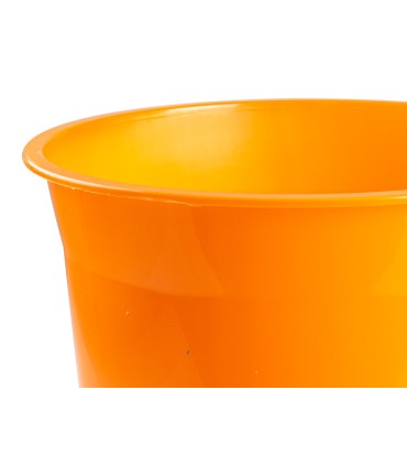 Papelera plastico q connect naranja translucido 13 litros 275x285 mm