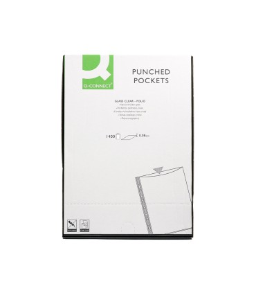 Funda multitaladro q connect folio 80 mc cristal caja de 1400 unidades