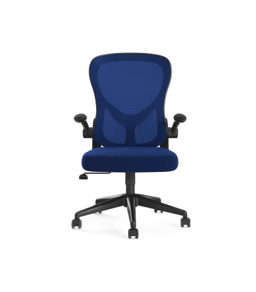 Silla giratoria q connect base metal regulable en altura 91075mm alto 610mm ancho 550mm profundidad azul