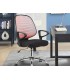 Silla giratoria q connect base metal regulable en altura 92080mm alto 600mm ancho 580mm profundidad rojo