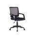 Silla giratoria q connect respaldo medio regulable en altura 900100x560x570 mm color negro