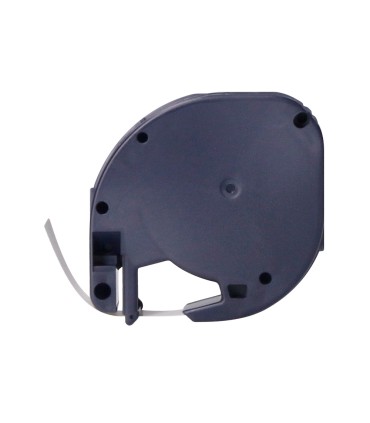 Cinta q connect 12mm x 4mt negro ultra azul para maquina letratag