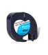 Cinta q connect 12mm x 4mt negro ultra azul para maquina letratag