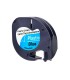 Cinta q connect 12mm x 4mt negro ultra azul para maquina letratag