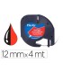 Cinta q connect 12mm x 4mt negro rojo cosmico para maquina letratag