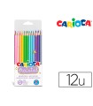 Lapices de colores carioca pastel blister de 12 colores surtidos