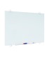 Pizarra blanca q connect cristal magnetica marco aluminio 90x60 cm