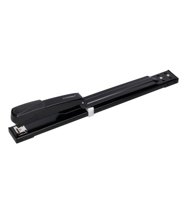 Grapadora q connect kf02292 metalica brazo largo capacidad 20 hojas usa grapas 24 6 y 26 6 color negro