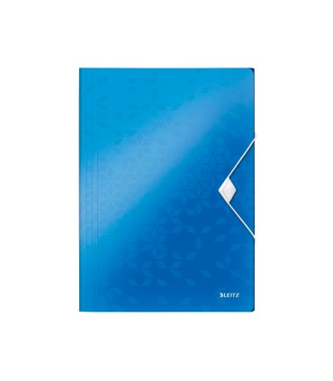 Carpeta leitz wow gomas solapas polipropileno din a4 color azul