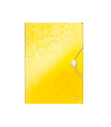 Carpeta leitz wow gomas solapas polipropileno din a4 color amarillo