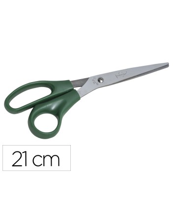 Tijera oficina faibo acero inoxidable 21 cm empunadura ergonomica en blister