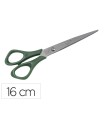 Tijera oficina faibo acero inoxidable 16 cm empuñadura ergonomica en blister