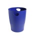 Papelera plastico exacompta ecoblack azul 15 litros