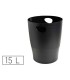 Papelera plastico exacompta ecoblack negro 15 litros