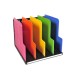 Organizador de armario exacompta modulotop negro multicolor vertical 5 compartimentos 300x288x255 mm