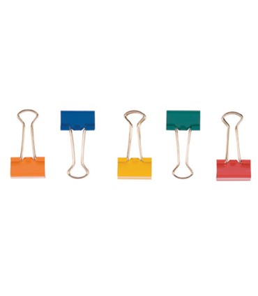 Pinza metalica q connect reversible n3 32 mm caja de 10 unidades colores surtidos