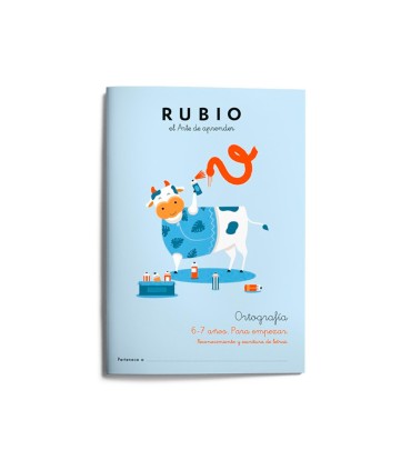 Cuaderno rubio ortografia 6 7 anos para empezar