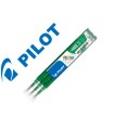 Recambio boligrafo pilot frixion ball verde caja de 3 unidades