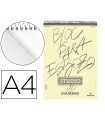 Bloc dibujo esbozo canson din a4 microperforado 21x29,7 cm 100 hojas grano fino 90 gr/m2