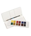 Acuarela daler rowney aquafine travel set con pincel caja de 12 colores surtidos