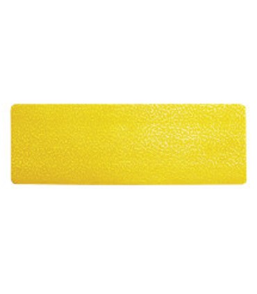 Simbolo adhesivo durable pvc forma de linea para delimitacion suelo amarillo 150x50x07 mm pack de 10