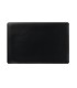 Vade sobremesa durable negro antideslizante contorneado 53x40 cm