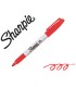 Rotulador sharpie permanente punta fina rojo