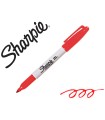 Rotulador sharpie permanente punta fina rojo