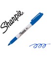 Rotulador sharpie permanente punta fina azul