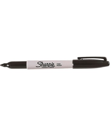 Rotulador sharpie permanente punta fina negro