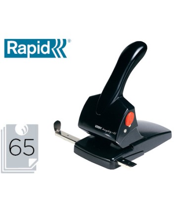 Taladrador rapid hdc65 fashion metalico abs color negro capacidad 65 hojas