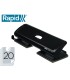 Taladrador rapid fashion fc20 4 metalico color negro 4 taladros capacidad 20 hojas