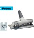 Taladrador petrus 514 metalico color plata 4 punzones moviles capacidad 30 hojas