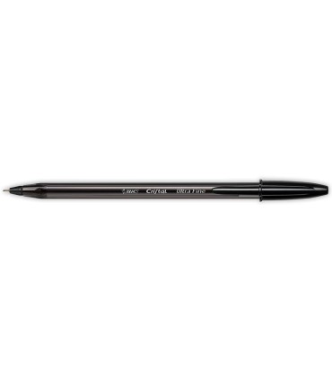 Boligrafo bic cristal ultrafine punta forma aguja 07 mm negro