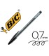 Boligrafo bic cristal ultrafine punta forma aguja 07 mm negro