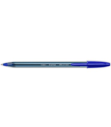 Boligrafo bic cristal ultrafine punta forma aguja 07 mm azul