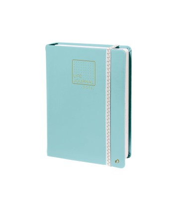 Libreta quo vadis life journal infinite dots puntos 15x21 cm 224 hojas tapa similpiel verde