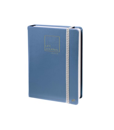 Libreta quo vadis life journal infinite dots puntos 15x21 cm 224 hojas tapa similpiel azul