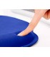 Alfombrilla para raton q connect con reposamunecas ergonomica de gel color azul 225x240x20 mm