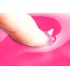 Alfombrilla para raton q connect reposamunecas de gel pvc color rosa 210x245x20 mm