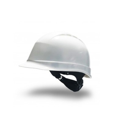 Casco faru de proteccion polietileno con ruleta y atalaje 6 puntos ventilado color blanco