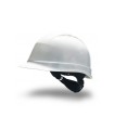 Casco faru de proteccion polietileno con ruleta y atalaje 6 puntos ventilado color blanco