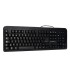 Teclado q connect negro con cable 15 m compatible windows