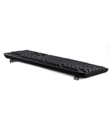 Teclado q connect negro con cable 15 m compatible windows