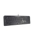 Teclado q connect negro con cable 15 m compatible windows