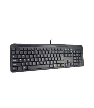 Teclado q connect negro con cable 15 m compatible windows