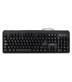 Teclado q-connect negro con cable 1,5 m compatible windows