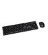 Set teclado raton inalambrico q connect 24g negro compatible windows